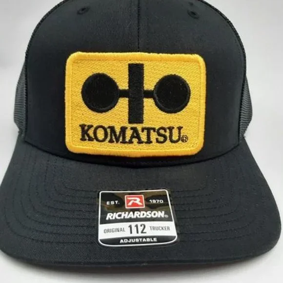 Richardson 112 Komatsu Trucker Embroidered Patch Cap Hat Mesh Snapback Mining il_340x270.4118344419_a6v9.jpg main image 2